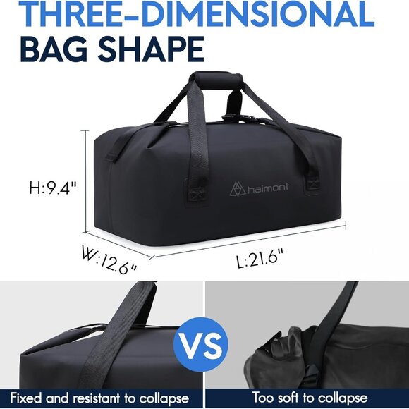 NWT! Haimont 45L Waterproof Convertible Dry Duffel Tote Bag and Backpack - Picture 8 of 15